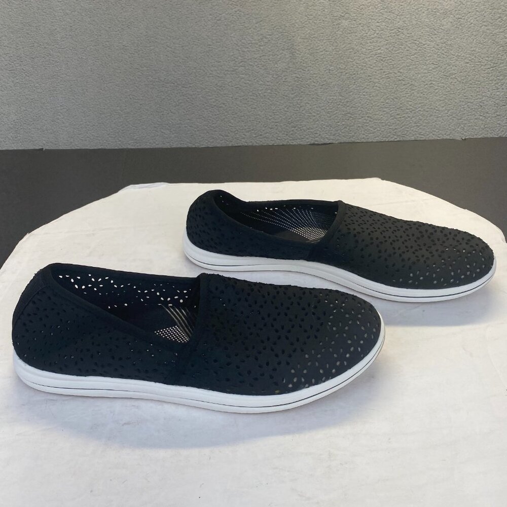 Clarks Women's US Size 10 M Breeze Emily Slip-On Black Shoes,Comfort